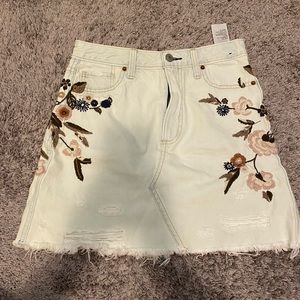 abercrombie jean skirt